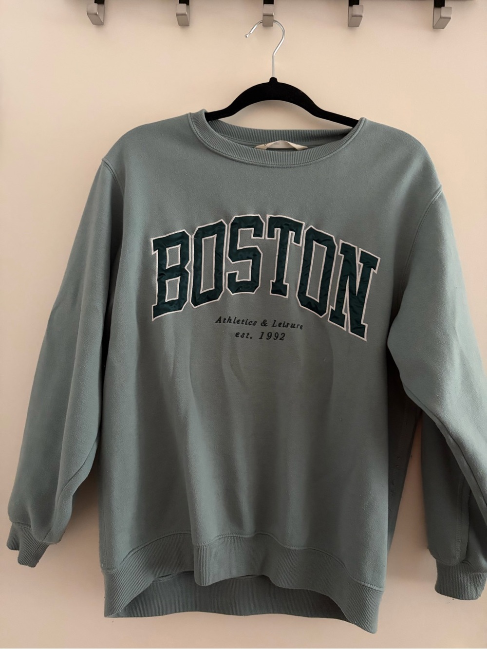 Boston Graphic Crewneck Sweatshirt - Sage Green